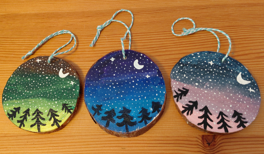Painted Wood Slices Kit (makes 3)