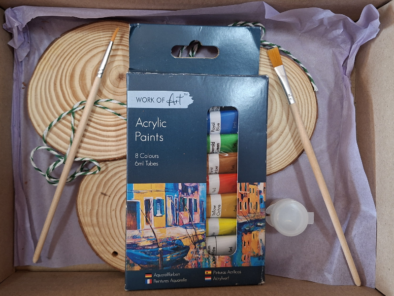 Painted Wood Slices Kit (makes 3)