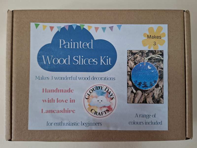 Painted Wood Slices Kit (makes 3)